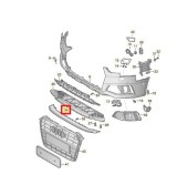 Spoiler bara fata Audi A4/S4 (B9), 05.2019-, parte montare Fata, RapidAuto 13D325