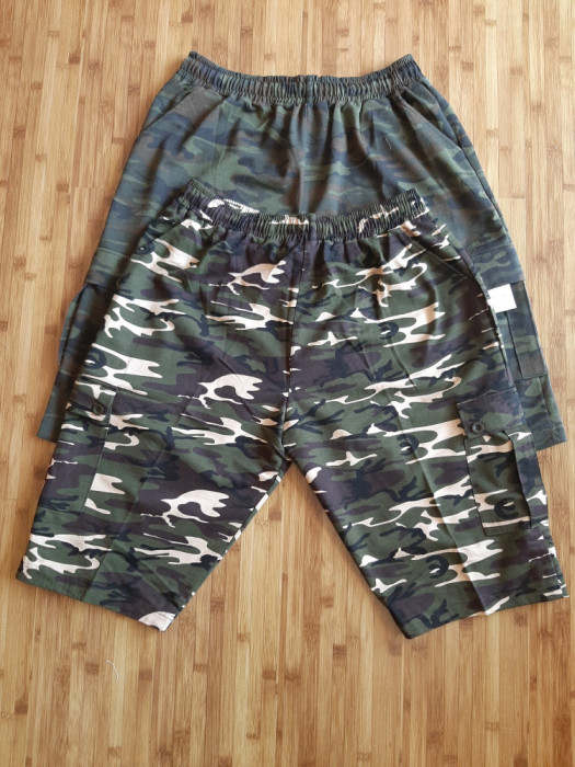 BERMUDE CAMUFLAJ DIN BUMBAC ,MASURI FOARTE MARI 3XL-8XL.