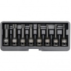 Set chei de impact, Spline M5-M18, prindere 1/2&quot;