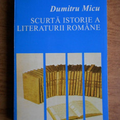 Dumitru Micu - Scurta istorie a literaturii romane volumul 2
