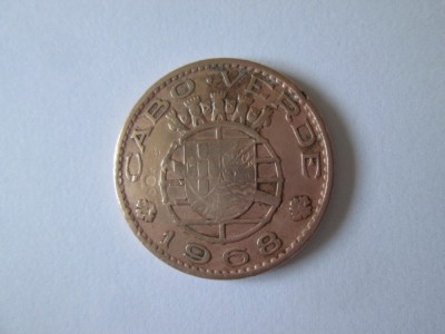 Capul Verde colonie portugheza 1 Escudo 1968 foto