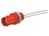 Conector BNC Soclu Roșu cu Șurub pe Panou 5-40&deg;C