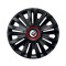 Set 4 Capace Roti pentru BMW Nou, model Royal Black Cu Inel Rosu, R16, BMW