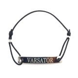 Bratara Neagra Snur Ajustabil Zodia Varsator + Cutie Cadou &amp; Bonus! Ametist, Uranus, Albastru. Cadou Aniversare, Iubita, Prietena