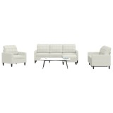 vidaXL Set de canapele cu perne, 4 piese, crem, catifea 3278369