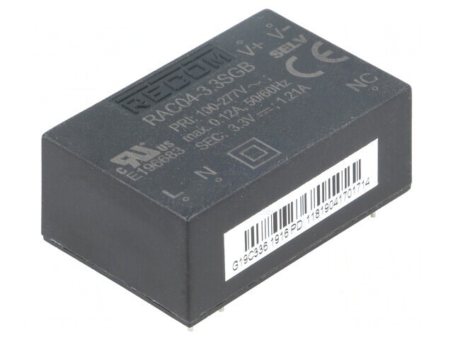 Convertor AC/DC 4W 3,3VDC