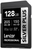 Card Memorie Lexar 128GB SDXC Professional SILVER Plus UHS-I U3 A2 V30 4K, R205/W150 MB/s