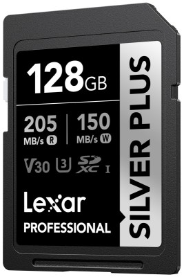 Lexar SDXC Professional SILVER Plus UHS-I/U3/A2/4K R205/W150 (V30) 128GB foto