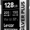 Lexar SDXC Professional SILVER Plus UHS-I/U3/A2/4K R205/W150 (V30) 128GB