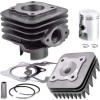 Set Motor Scuter Piaggio Zip 50cc 49cc 2T, Aprilia, Derbi, Gilera + Chiuloasa, Racire Aer, Diametru 40mm, Bolt 12mm