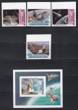 Congo 1981 - Cucerirea spațiului, Serie NDT + Colita DE LUX NDT + 4 Colite DE LUX NDT, 4 POZE, MNH