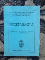 d2 Despre pomul Craciunului - conferinta rostita de Petre Ispirescu foto