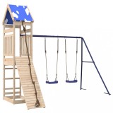 Cumpara ieftin Set de joaca pentru exterior, lemn masiv de pin