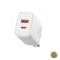 Incarcator Retea Baseus Compact 20W 3A 1 x USB-A - 1 x USB-C Alb CCXJ-B02