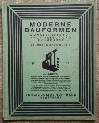 Moderne Bauformen, caietul 7 din 1928 foto
