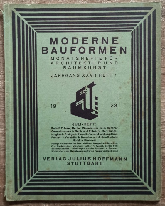 Moderne Bauformen, caietul 7 din 1928