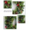 Coronita pentru craciun flippy, 60 cm, din brad artificial, decorata cu conuri si merisoare, verde
