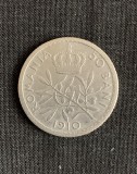 Moneda 50 bani 1910 argint