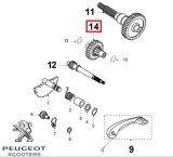 Roata dintata (arbore) intermediara originala Peugeot Speedfight 3 - Vivacity 3 2T 50cc