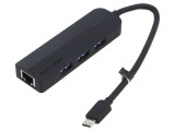 Hub USB USB 3.0 neagră - 5 porturi, Vention