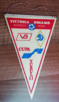 M3 C7 - Tematica sport - fotbal - Victoria Bucuresti - Dinamo Minsk 10 nov 1988 foto