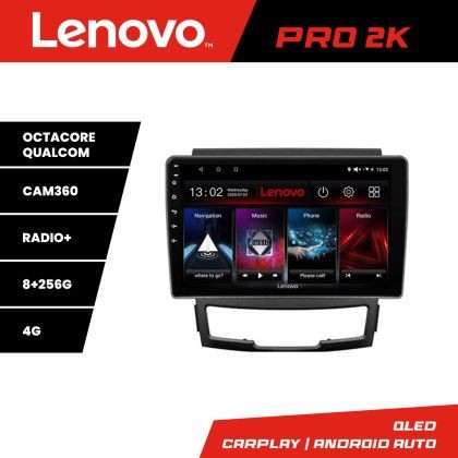 Navigatie Ssangyong Korando 2011-2013 Lenovo Kit-159 8 core QLED 2K 8+256 360 Android Waze USB Navigatie Internet Youtube Radio CarStore Technology