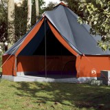 VidaXL Cort de familie Tipi pentru 10 persoane gri impermeabil