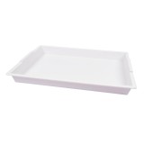 Set 4 tavi albe multifunctionale 40,5 x 30,5 x 4 cm, pentru gradinita si scoala, PLAYBOX