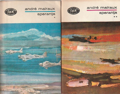 ANDRE MALRAUX - SPERANTA ( 2 VOLUME ) ( BPT 683-684 ) foto