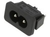 Conector Alimentare AC Soclu Tată 2,5A 250V IEC 60320