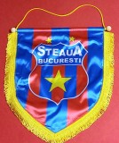 Fanion oficial (protocol) fotbal - STEAUA BUCURESTI (dimensiuni mari 37x28 cm, masurate fara franjuri)