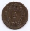 Olanda Duit 1742 - Cupru 21 mm, KM-80, Europa, Cupru (arama)