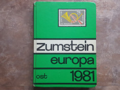 Zumstein Briefmarken-Katalog - Europa-Ost 1981 foto