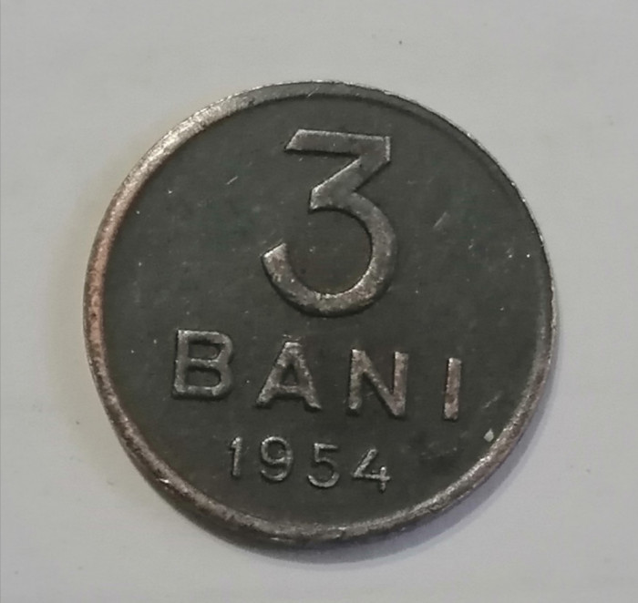 Replică după moneda de 3 bani 1954
