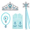 Set accesorii printesa Elsa Sofia Concept Contine Coronita , Manusi, Bagheta, Colier, Bratara, Cercei, Inel