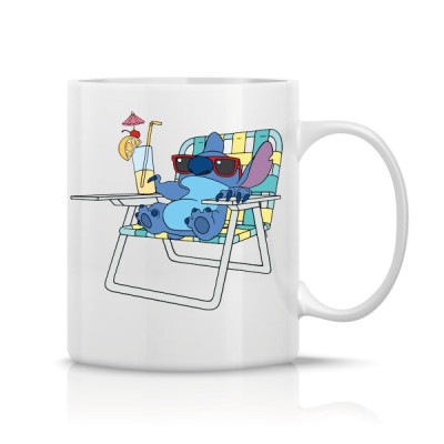 Cana alba personalizata - Stitch-35, INOVATIX&amp;reg;. 330 ml foto