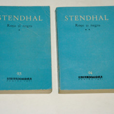 Rosu si negru - Stendhal - 2 vol. - bpt - 1963