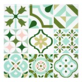Cumpara ieftin Set 12 piese tapet Morcart, 30.5 x 30.5 cm, vinil, multicolor