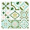 Set 12 piese tapet Morcart, 30.5 x 30.5 cm, vinil, multicolor
