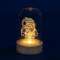 Decoratiune luminoasa LED, 9 cm, lumina calda, buton on/off, Home