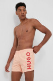 HUGO pantaloni scurți de baie culoarea portocaliu 50469311