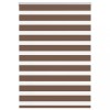 Jaluzea tip zebra maro lățime țesătură 95,9 cm poliester