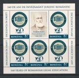 Cumpara ieftin Romania 2019 - LP 2263 nestampilat - 160 ani de invatamant juridic - bl 5x