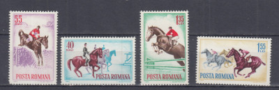 ROMANIA 1964 LP 583 HIPISM SERIE MNH foto