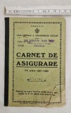 Carnet Asigurări Sociale 1937-1940 - Făgăraș/Brașov - Foto Periodă + Timbre Fiscale