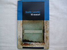 10 ESEURI-SORIN LAVRIC, BUCURESTI, EDITURA HUMANITAS, 2010, 178 PAGINI foto