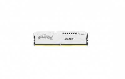 Memorie RAM Kingston, DIMM, DDR5, 32GB, 5600MHz, CL36, 1.35V, FURY Beast White, foto