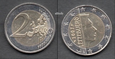 LUXEMBURG 2007, 2 euro foto
