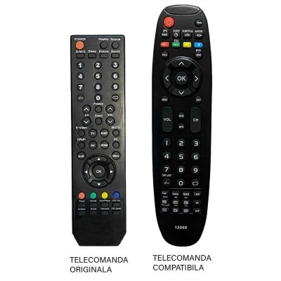 Telecomanda compatibila TV Axen AX022LS-T2 cod ER 1496 /MFY 1486 (23-1) foto
