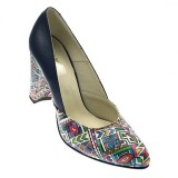 Cumpara ieftin Marimea 36 - Pantofi dama eleganti din piele naturala bleumarin toc 9 cm LNAA8BOXCOLOR